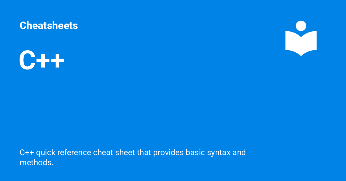 C++ - Cheatsheets