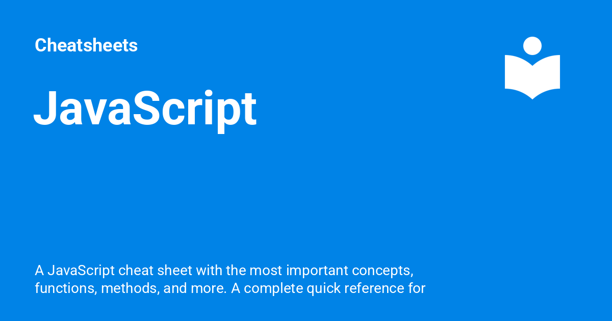 JavaScript - Cheatsheets